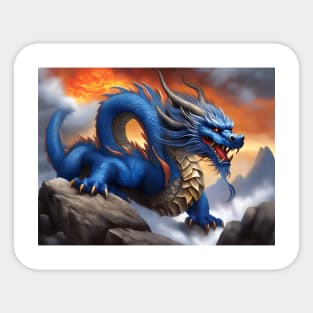 The Blue Dragon Sticker